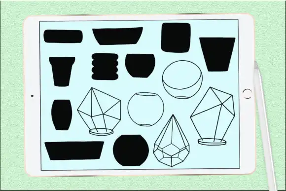 Succulents and Pots Stamp Brushes 6 succulents and pots stamp brushes 4 52303