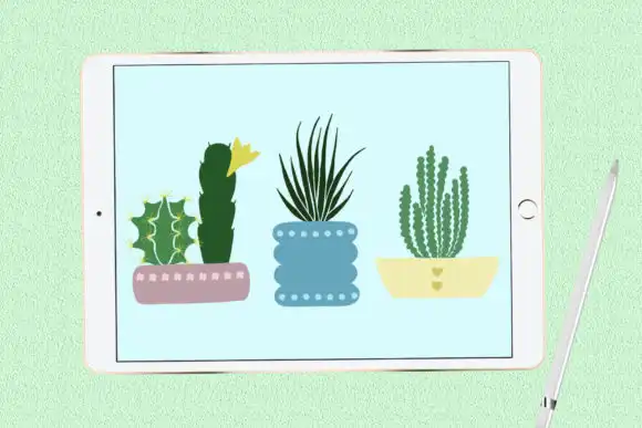 Succulents and Pots Stamp Brushes 8 succulents and pots stamp brushes 6 52073
