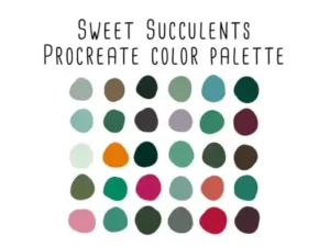 sweet succulents procreate color palette graphics 3751945 1 1 580x387 50395