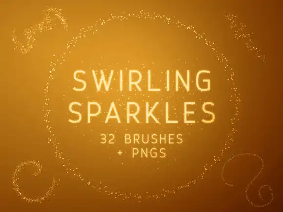 Swirling Sparkles PS Brushes