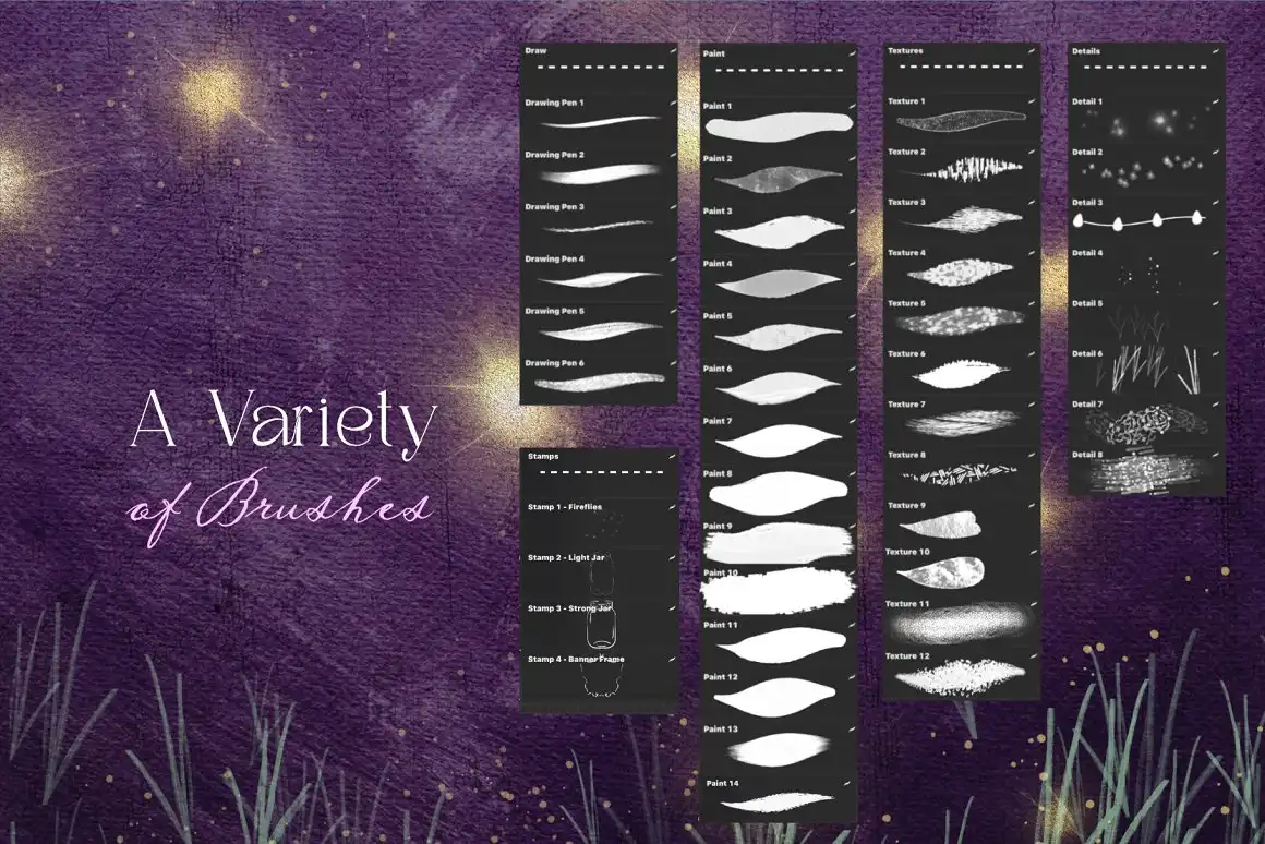 The Enchanted Brushset for Procreate 6 the enchanted brushset for procreate (4) 54961