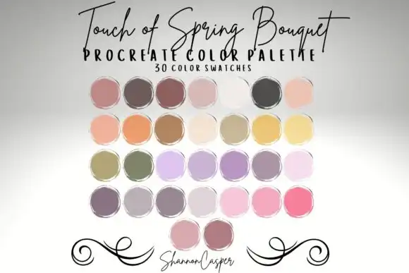 Touch of Spring Procreate Color Palette