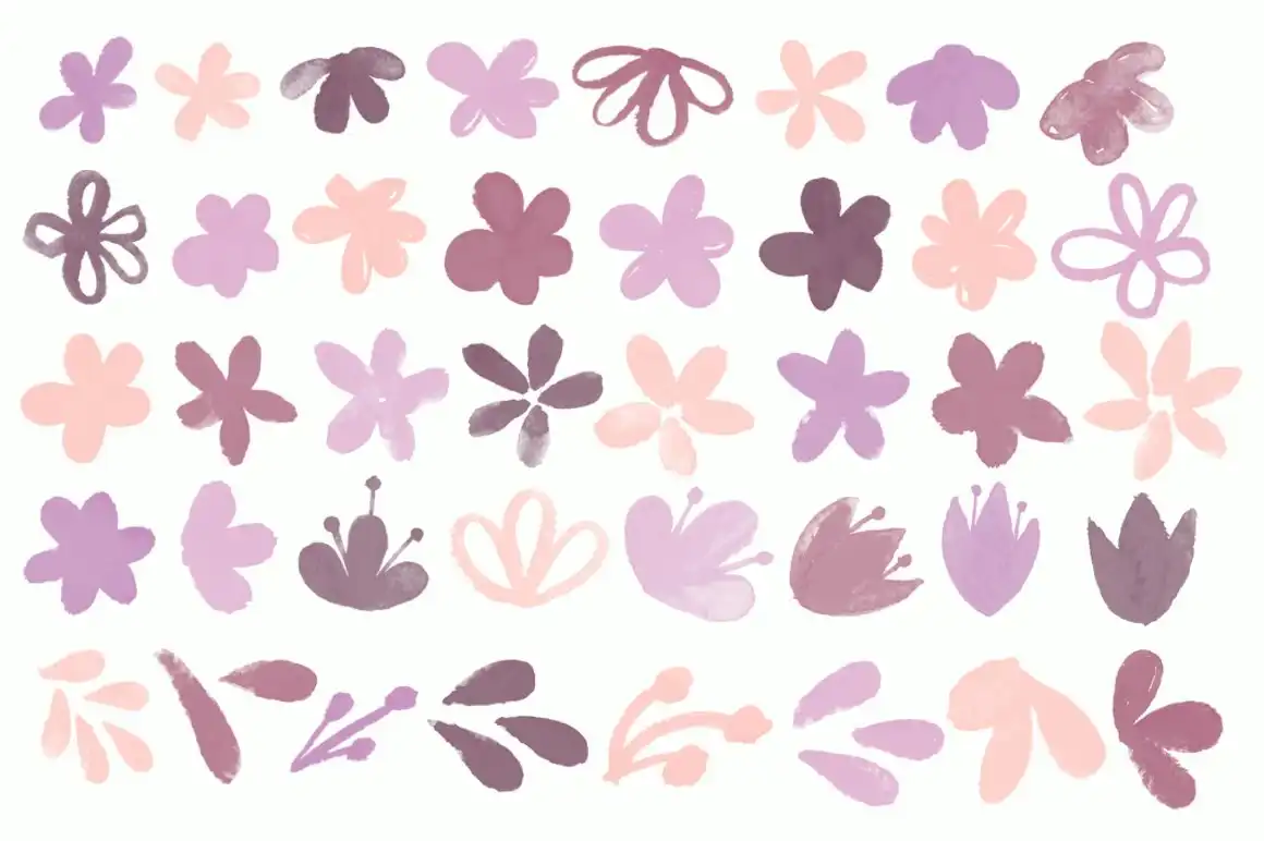 Watercolor Photoshop Floral Brushes 5 watercolor photoshop floral brushes flowerbrushespreview2cards (4) 60153