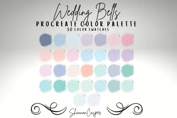 Wedding Procreate Color Palette