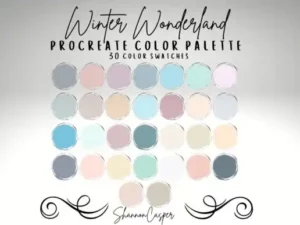 winter wedding color palette for procrea graphics 8105885 1 1 580x387 52200