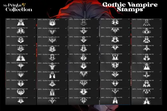 100+ Procreate Gothic Vampire Stamps 6 100+ procreate gothic vampire stamps (2) 66426