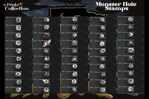 100+ Procreate Monster Hole Stamps 5 100+ procreate monster hole stamps (2) 66427