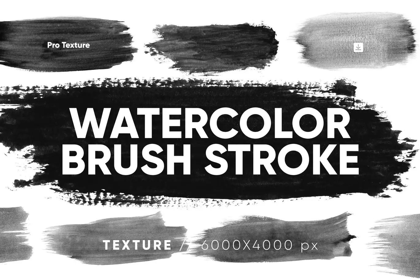 30 Watercolor Brush Stroke Texture HQ