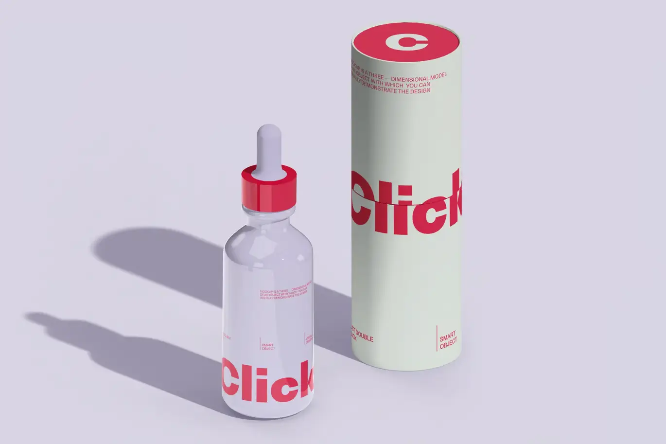 Glass Bottle and Paper Tube Mockup 1 glass bottle and paper tube mockup 65770