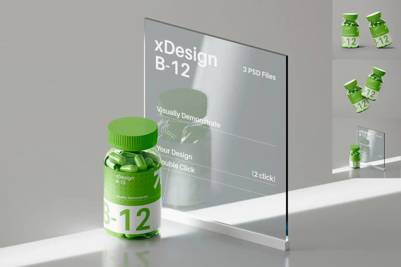 Medical Pill Bottle Mockup