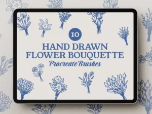 flower bouquette procreate brush 66666