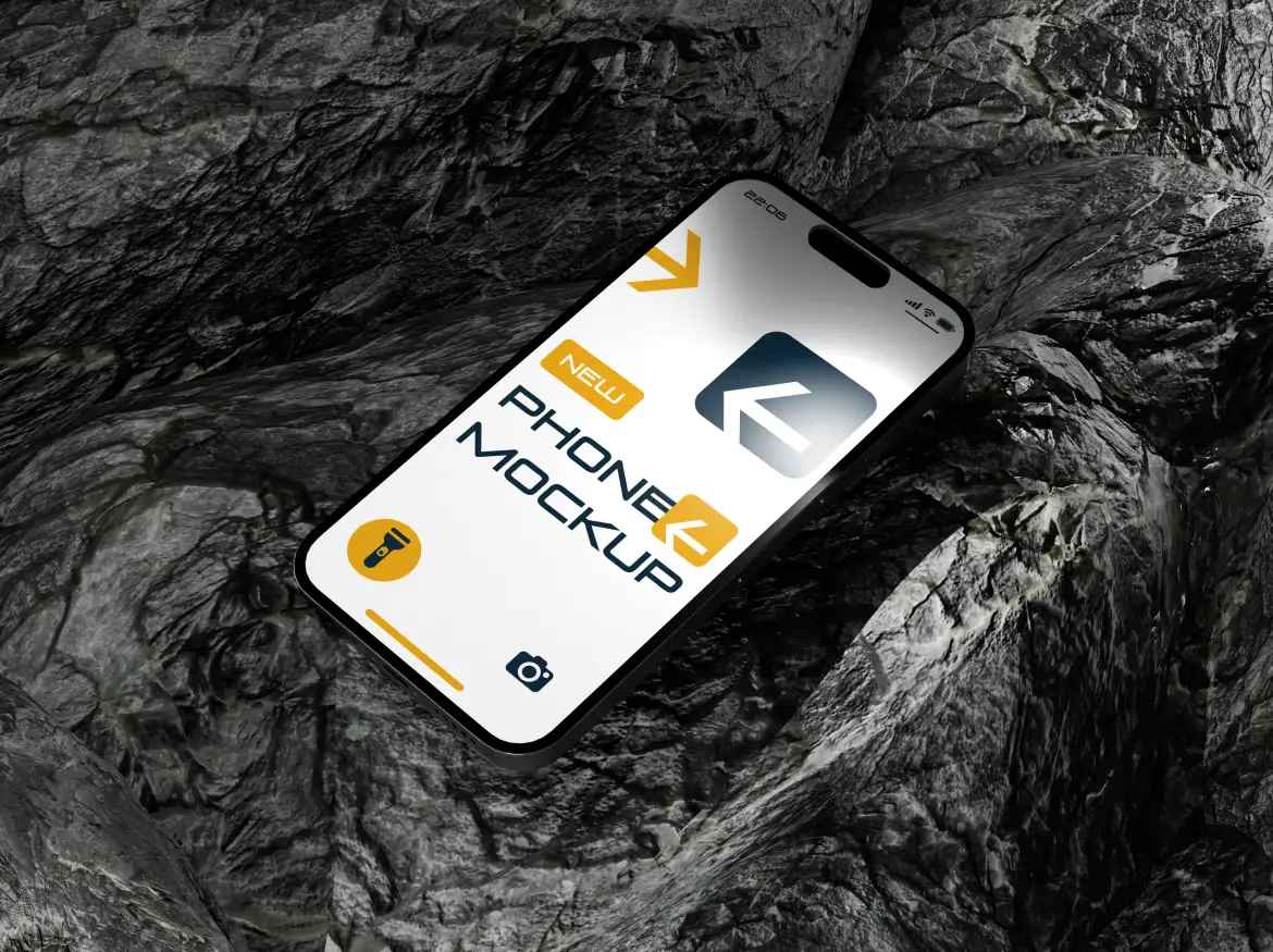 iPhone Mockup on Dark Asteroid Theme 3 iphone mockup on dark asteroid theme (2) 66281