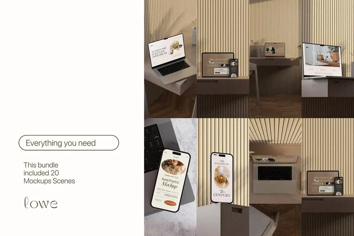 Lowe - Minimal Mockup Bundle 7 lowe minimal mockup bundle8 65303