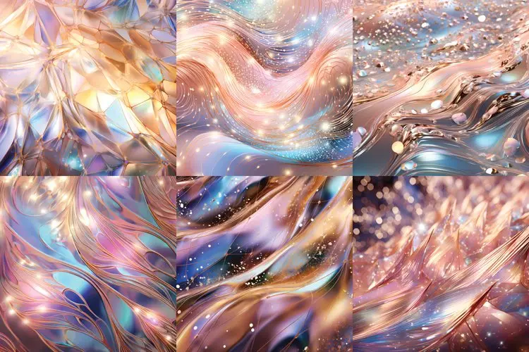 Pastel iridescent rose gold background printable images