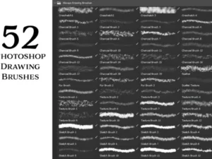 photoshop drawing brushes set of 52 65171