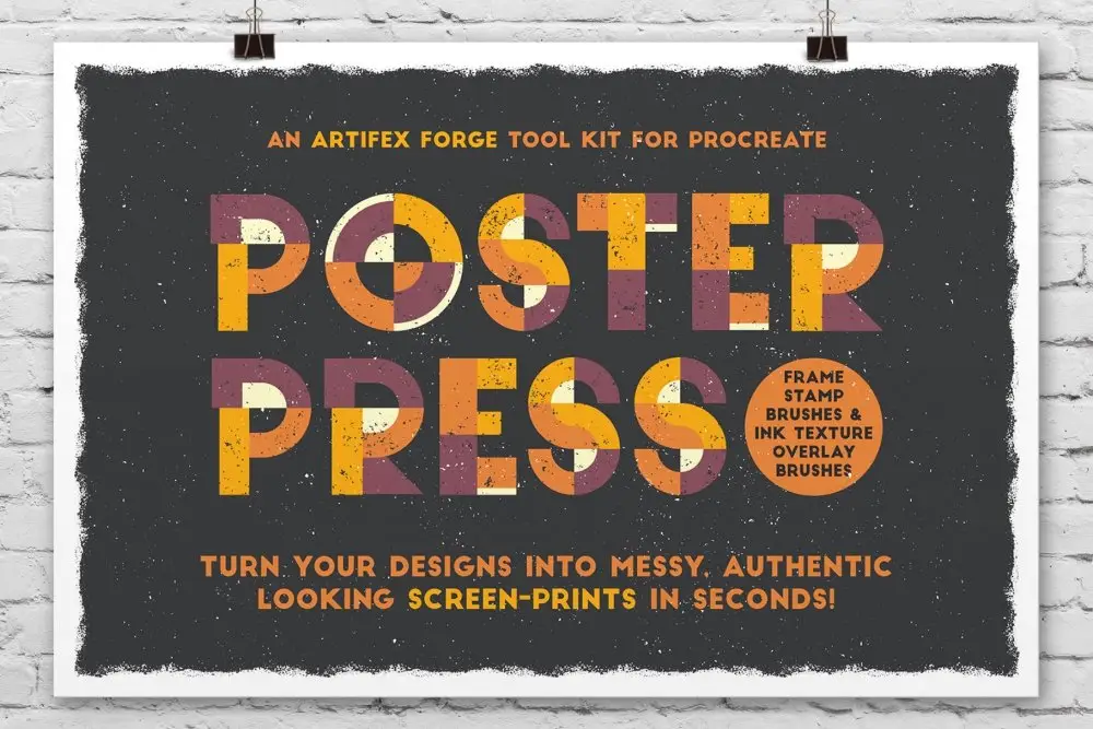 Poster Press – Screen-print Creator for Procreate
