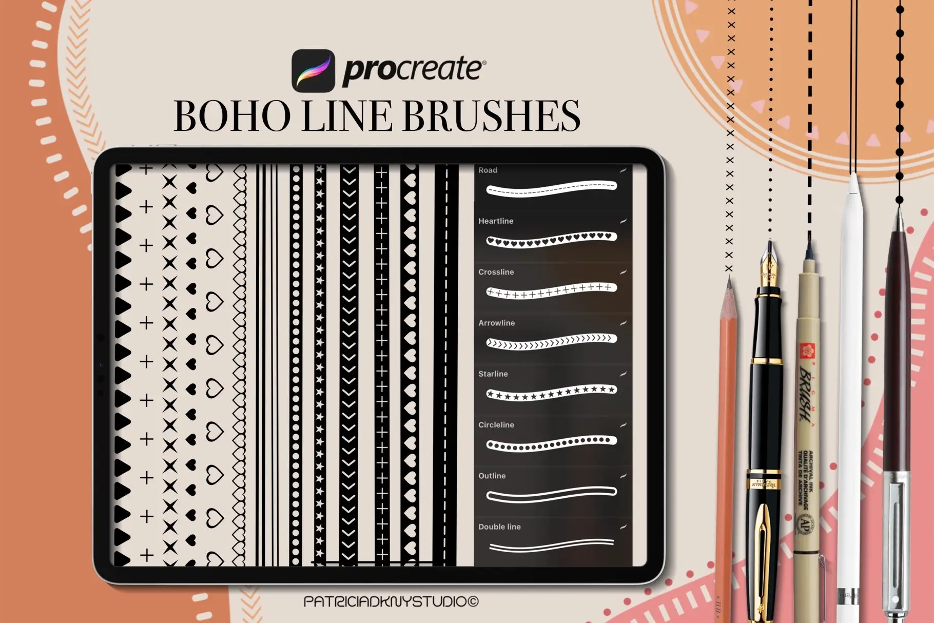 Procreate Line Brushes 4 procreate line brushes3 66981