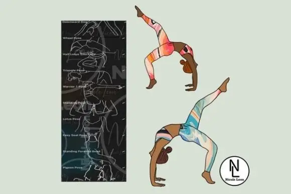 Procreate Yoga Poses Stamps 4 procreate yoga poses stamps (2) 66656
