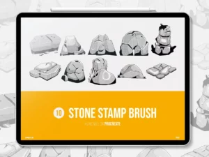 stone stamp brushes 66505