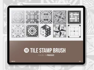 tile stamp brushes 66493