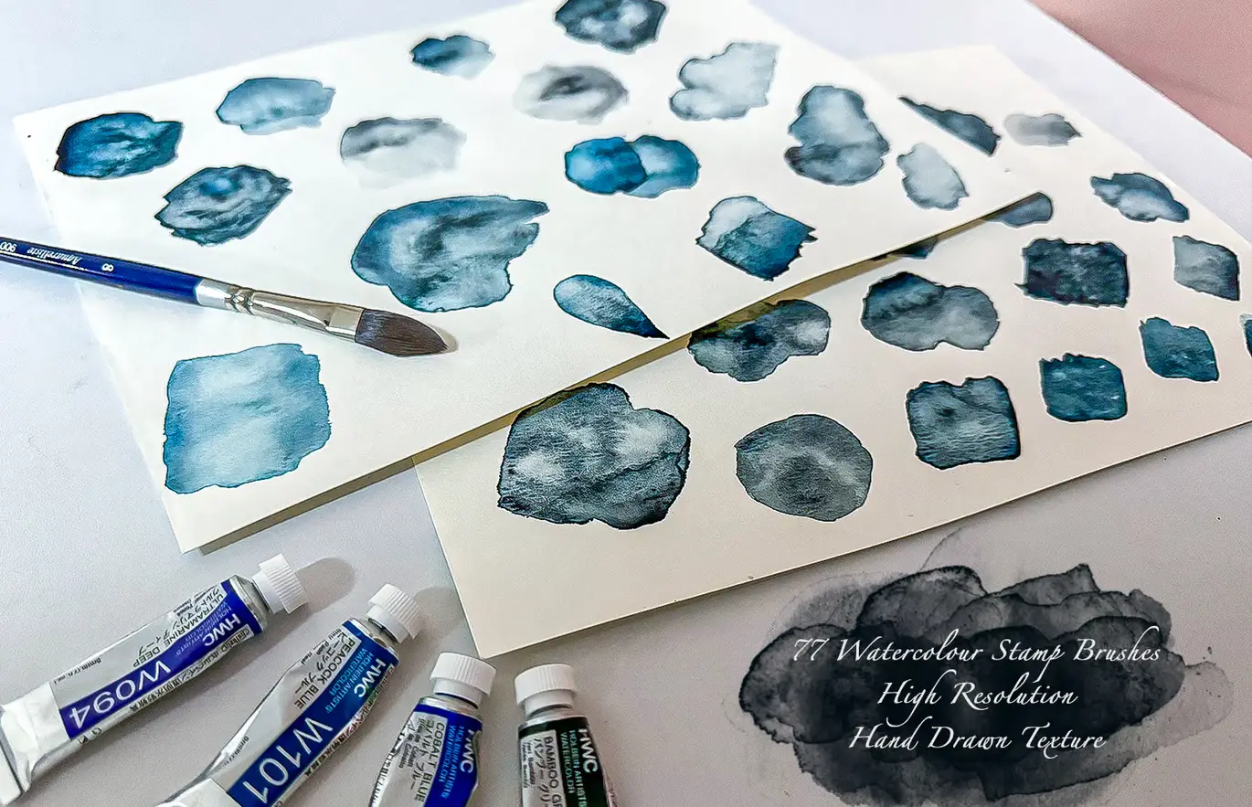 WaterColor Stamp Brushes 3 watercolor stamp brushes (3) 65979
