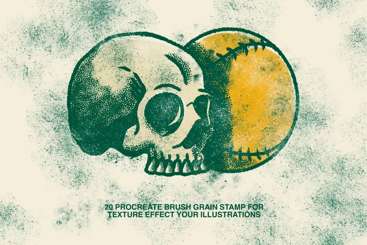 20 Grain Stamps Procreate Brush 7 20 grain stamps procreate brush (1) 72030