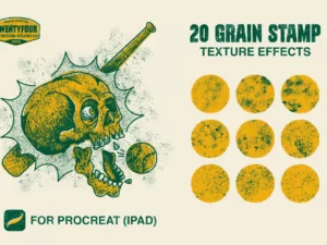 20 grain stamps procreate brush 72029
