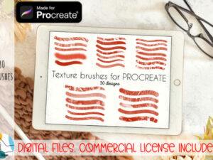 30 texture brushes bundle for procreate graphics 8395761 1 1 580x387 68405
