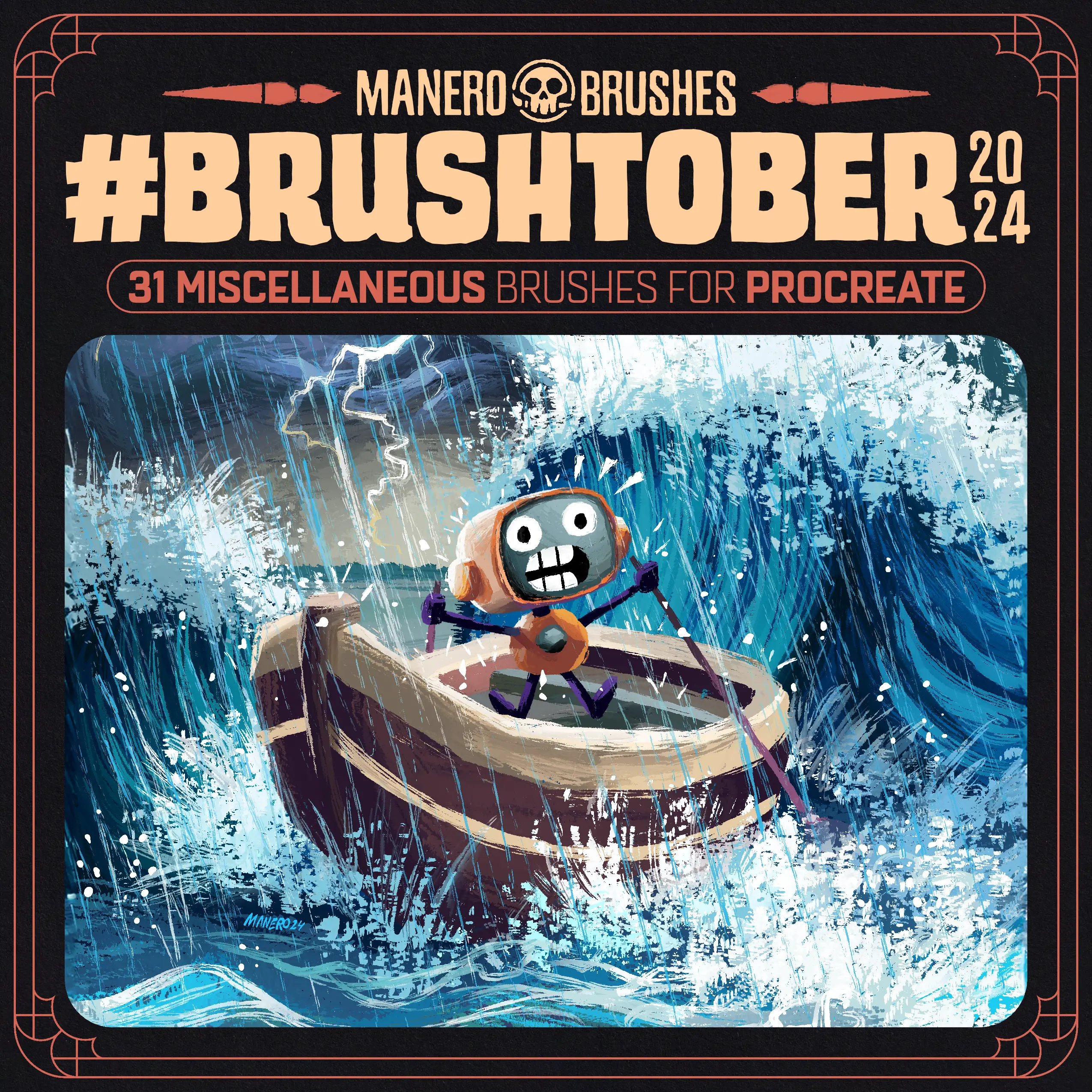 #BRUSHTOBER 2024 Brush Set for Procreate