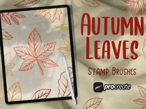 autumn leaves brush stamp procreate (3) 69359