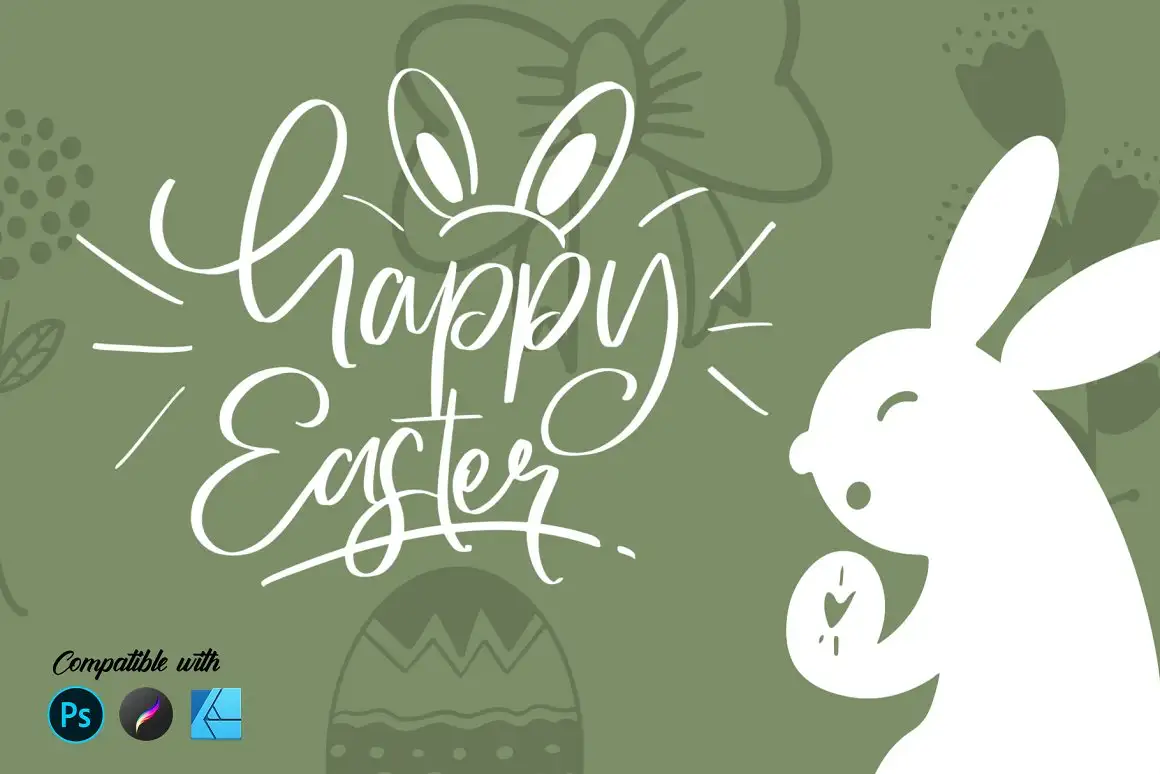 Bunny Easter | Stamp brush 3 bunny easter stamp brushes (3) 73097