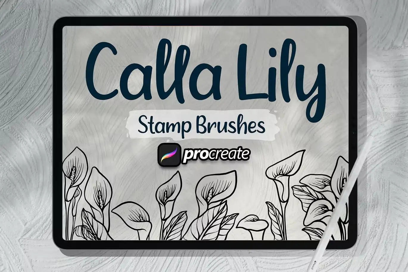 Calla Lily Flower Brush Stamp Procreate