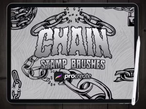 chain brush stamp (4) 69513