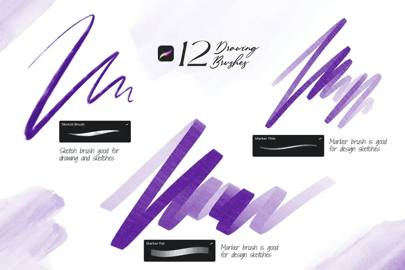Drawing Procreate Brushes 3 drawing procreate brushes (1) 71598
