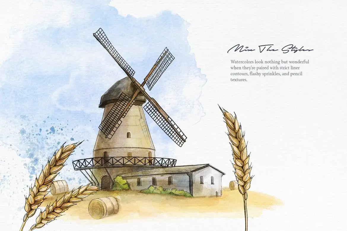 Elixir Watercolor Procreate Brushes 3 elixir watercolor procreate brushes (11) 70890