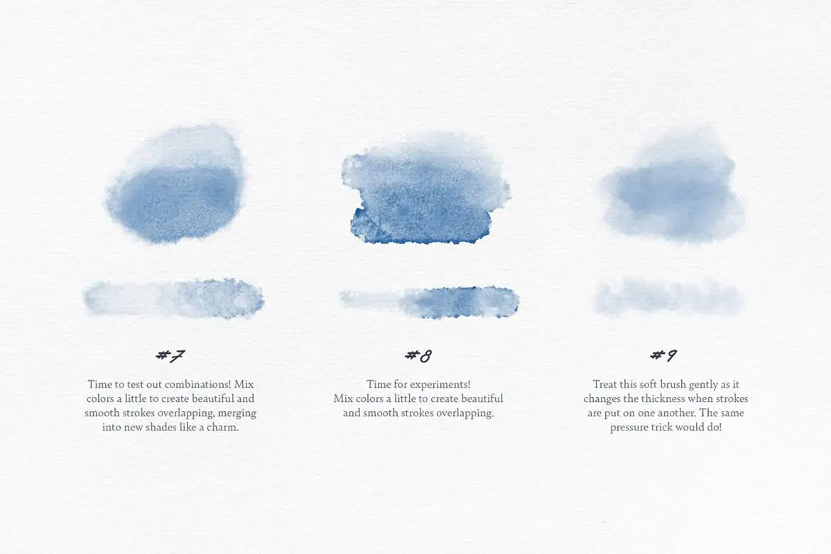 Elixir Watercolor Procreate Brushes 13 elixir watercolor procreate brushes (7) 70848