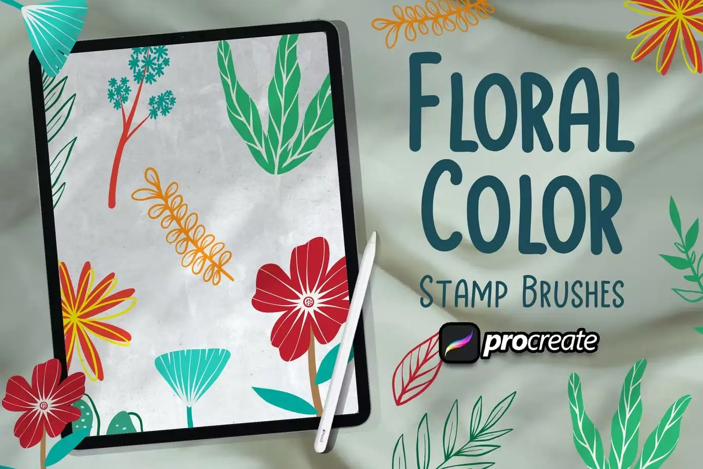 Floral Color Brush Procreate 1 floral color brush procreate (3) 69360