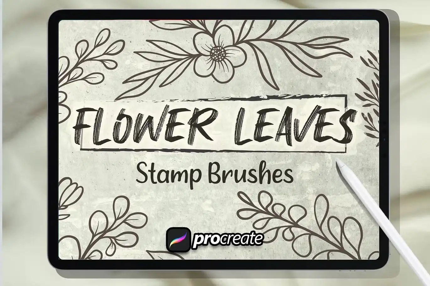 Flower Leaves Brush Stamp 1 flower leaves brush stamp (3) 69440