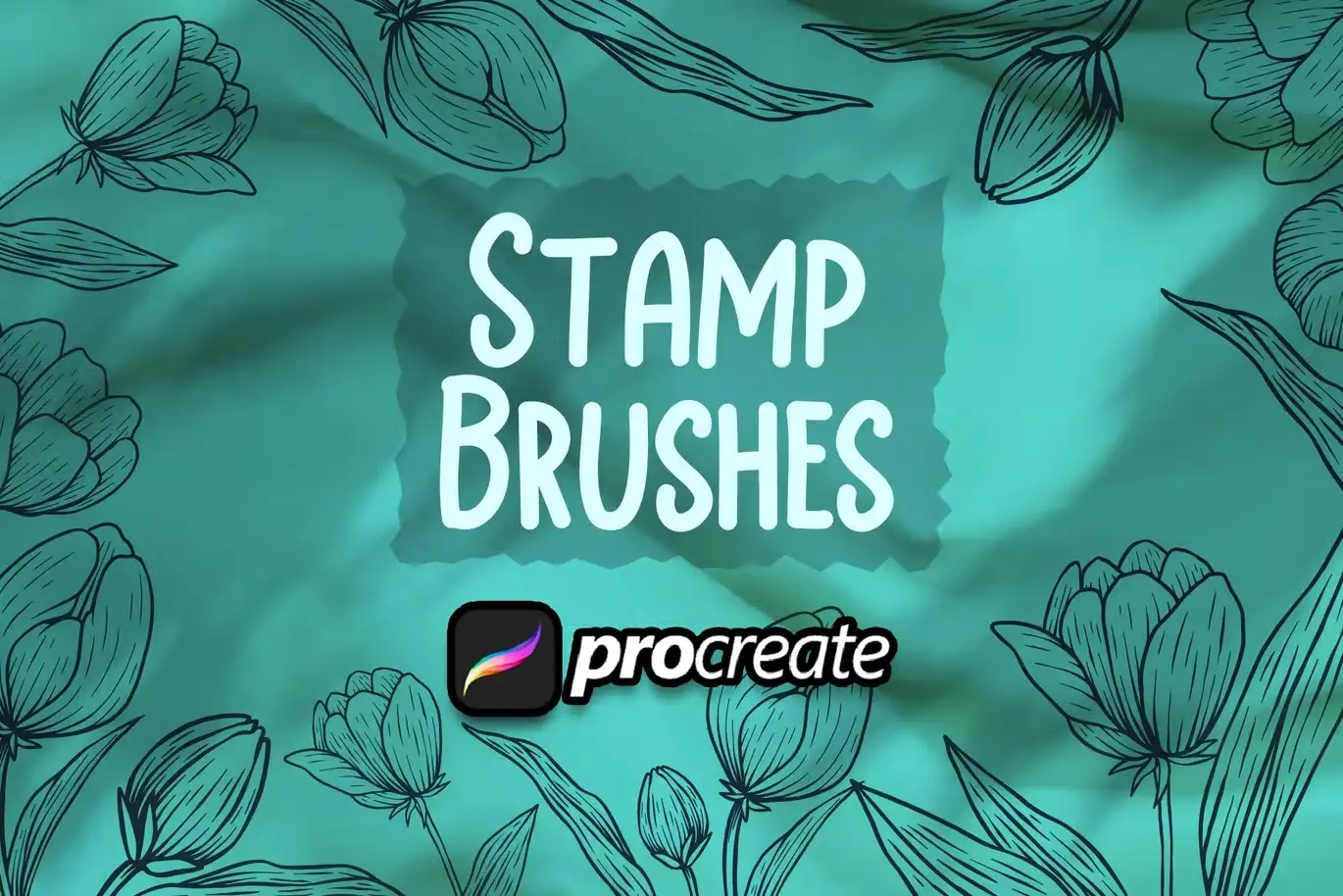 Flower & Leaves Brush Stamp Procreate 3 flower & leaves brush stamp procreate (2) 69413