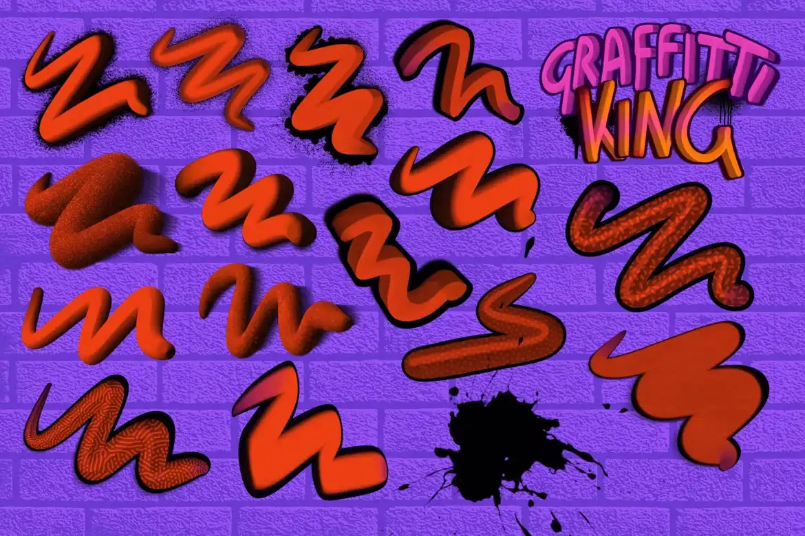 Graffiti King Procreate Brushes 3 graffiti king procreate brushes (4) 70615