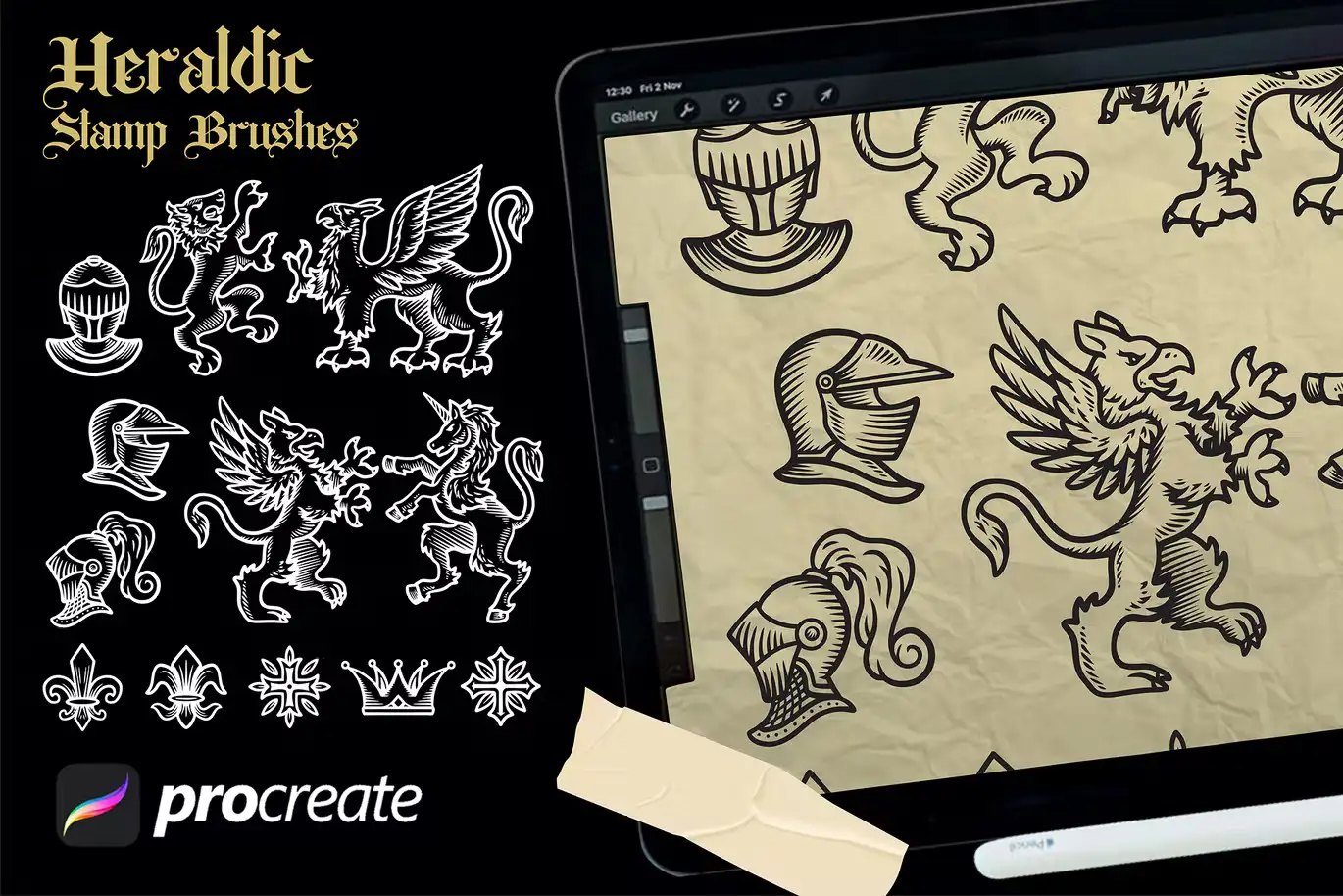 Heraldic Stamp Brush 3 heraldic stamp brush (1) 69541