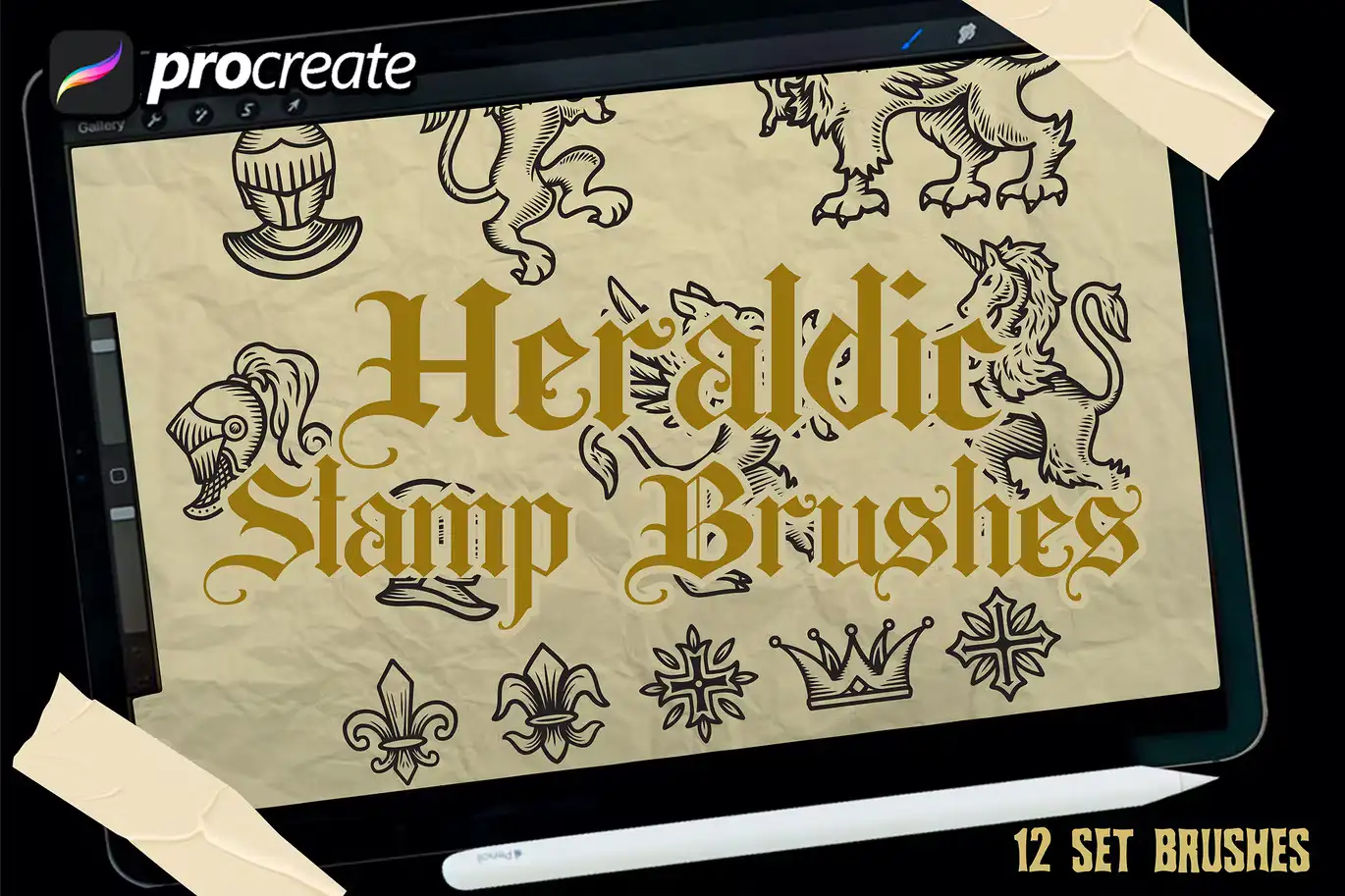 Heraldic Stamp Brush 1 heraldic stamp brush 69441