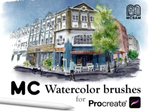 mc watercolor brushes 73116