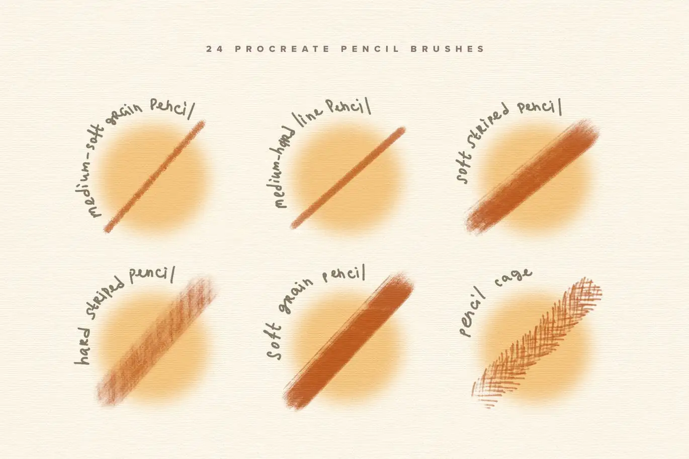 Procreate Pencil Brushes 6 procreate pencil brushes (3) 71838