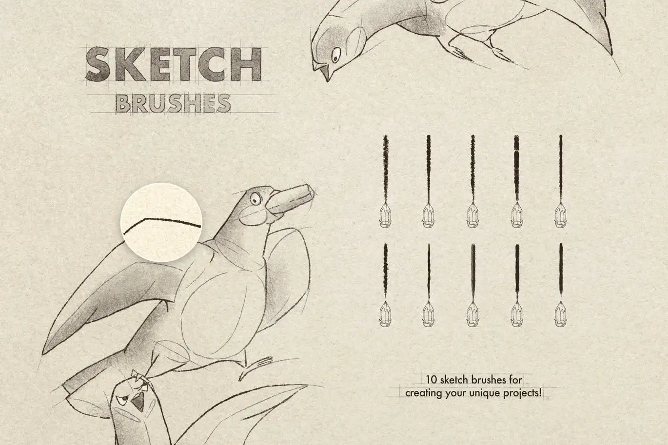 Sketch & Pencil Procreate Brushes 6 sketch & pencil procreate brushes (4) 72807