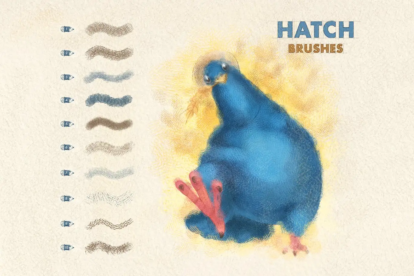 Spray & Hatch Procreate Brushes 6 spray & hatch procreate brushes (2) 70926