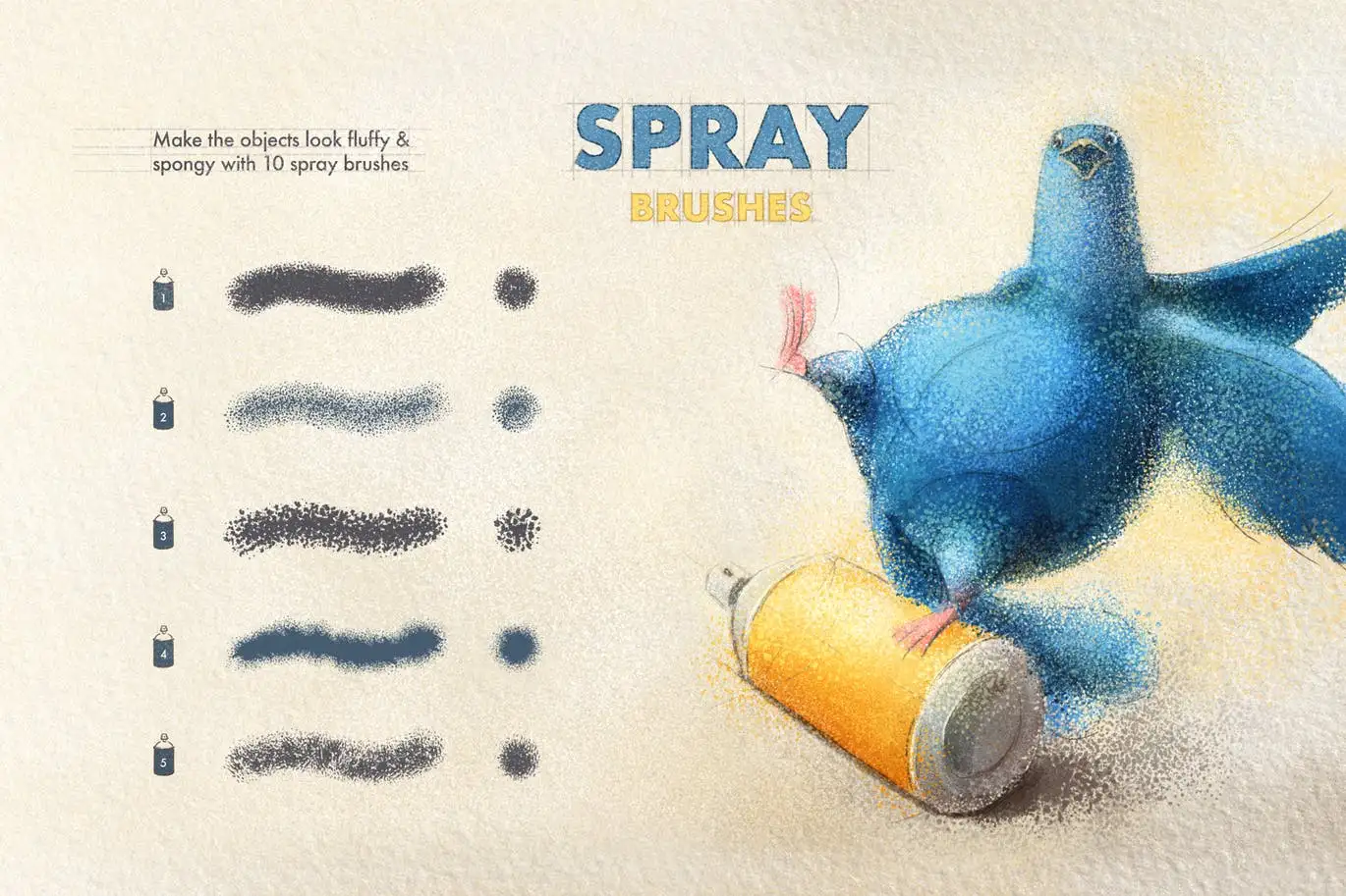 Spray & Hatch Procreate Brushes 5 spray & hatch procreate brushes (4) 70960