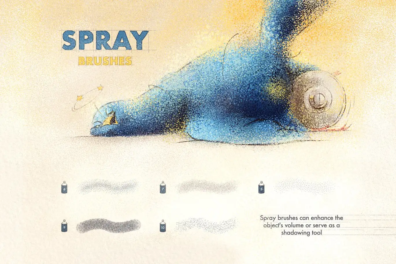 Spray & Hatch Procreate Brushes 4 spray & hatch procreate brushes (5) 70962