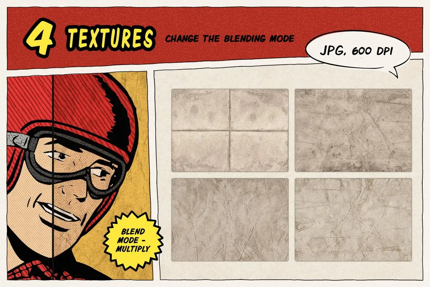 Vintage Comics: Grunge Procreate Brushes 11 vintage comics grunge procreate brushes (6) 70971