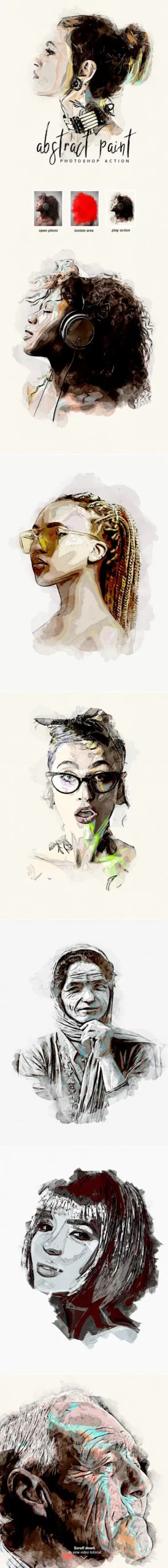 Abstract Paint - Photoshop Action